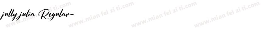 jully julia Regular字体转换